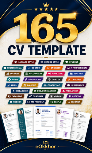 Premium ১৬৫+ CV & Resume Templates